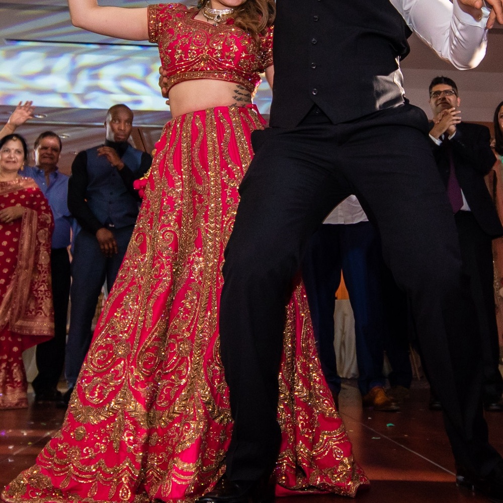 Bridal Pink & Gold Heavy Lehenga